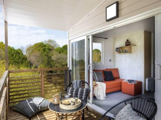 Mobil home 24m² Confort (2 chambres) avec Terrasse couverte 7,5m²