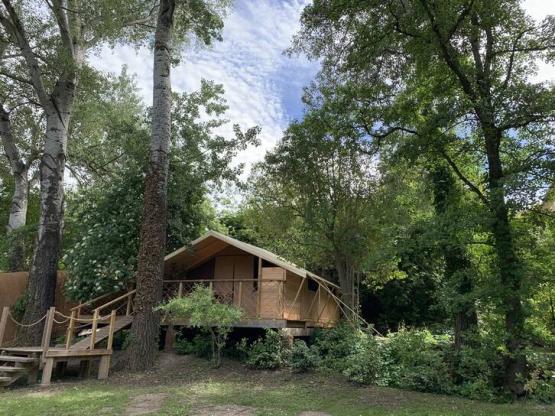 Lodge Clairière - 25m2 - 2 chambres - cuisine -spa privatif