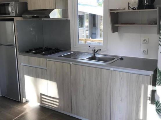 Mobile home Confort 28m² - clim + tv + terrasse couverte