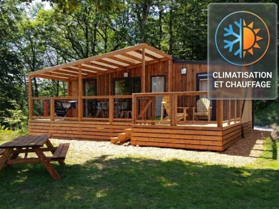 Eco-Lodge Manyara 34m² - Chalet Luxe Climatisé (2 Ch/SdB, Lits faits)