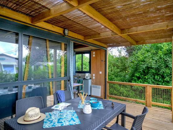 Cottage Morea Confort 25m²  2 Schlafzimmer + überdachte Terrasse