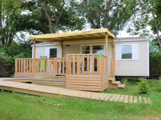 Mobilheim Komfort 35m² 2 Zimmer + TV (auch für Personen mit eingeschränkter Mobilität geeignet)