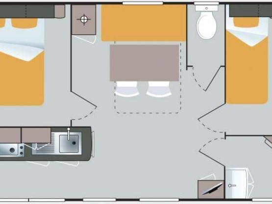 Mobil home 2 chambres Riviera