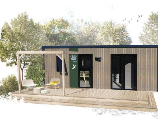 Homeflower Premium 30m² 2 slaapkamers + overdekt terras