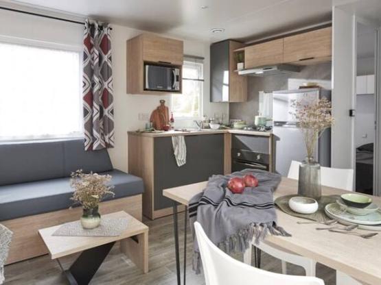 Mobil-home Confort - 3 chambres - TV - 33m²