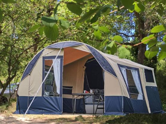 Caravane pliante toile La Française | 2 chambres