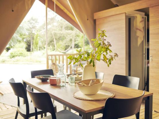 Woodlodge Zicht op de Loire Confort 34m² - 3 slaapkamers + terras