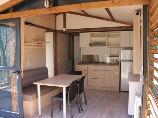 Chalet 2 chambres + terrasse 35m²