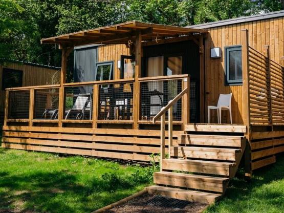 Mobil-home Premium 37m² 3 chambres + Terrasse + TV + LV + BBQ + 2SDB + Quartier Piéton