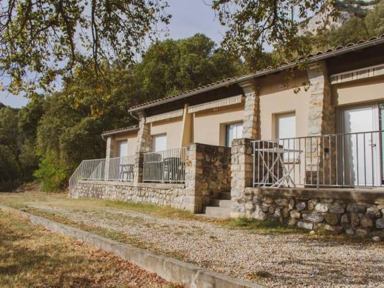 Pavillon 4 mit Aussicht - 1 Schlafzimmer mit Klimaanlage + Terrasse und TV