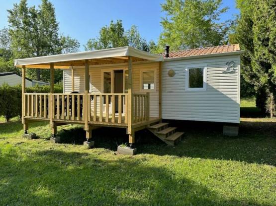 Mobil-Home LOUISIANE : 2 Chambres - Terrasse Couverte - 4 adultes + 1enft - Grand réfrigérateur