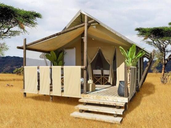 TENTE LODGE, 25 M², SANS SANITAIRE, 4 PERS