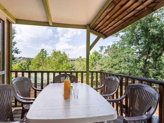 Chalet Confort Acacia -  2 ch - TV - 25m² + 10 m² terrasse couverte