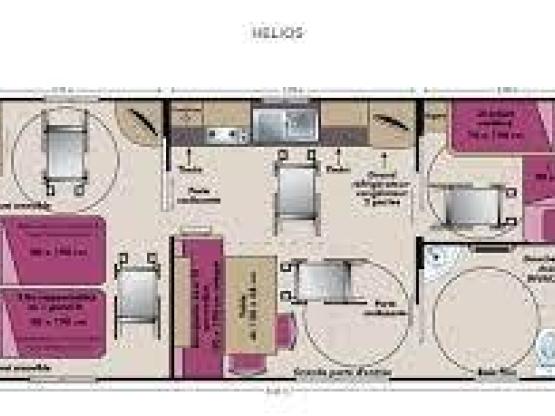 Mobilhome N° 29 - PMR - 2 chambres - Terrasse