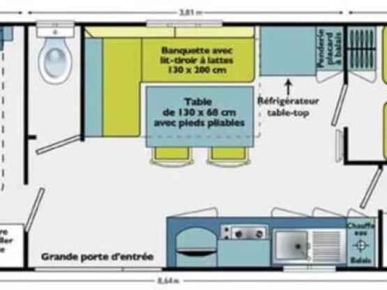 ALTAIR CONFORT 2 CHAMBRES 25m²  2/4  personnes   Vue Mer