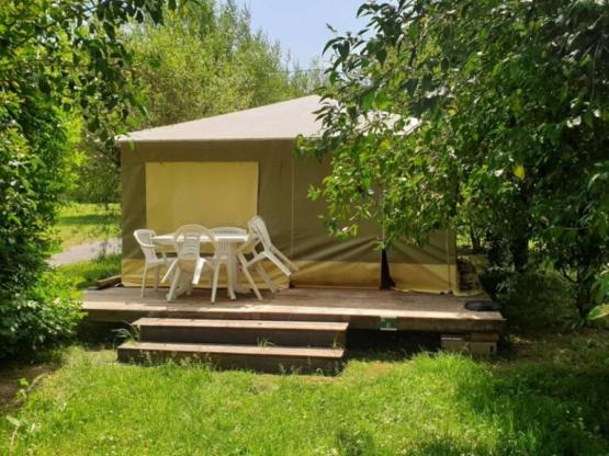 Telt Lodge Nature Standard 25m² (2 slaapkamers) - zonder privé sanitair + terras