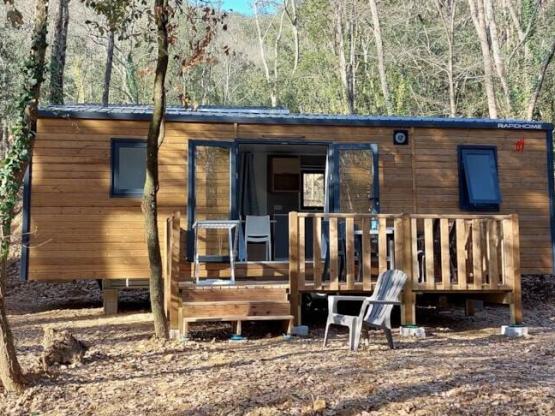 Klimatisiertes "Rapid’home" Mobilheim mit Badezimmer und Küche