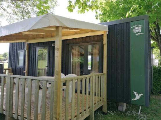 Mobilhome Cosy 29m² PREMIUM - 2 chambres + terrasse couverte + TV + LV + Clim