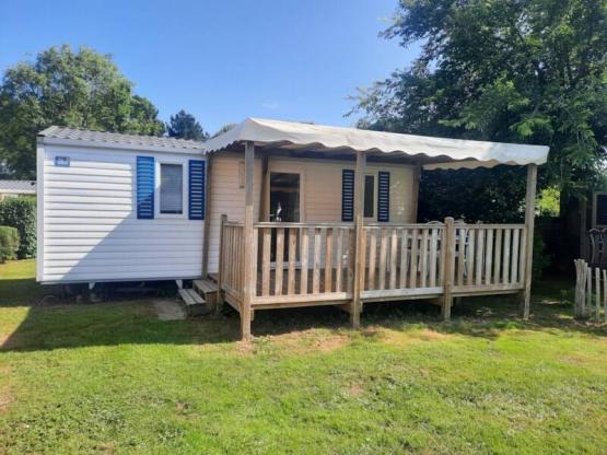 Mobile Home Confort 28m² - 2 chambres - Terrasse couverte - TV - lave-vaisselle