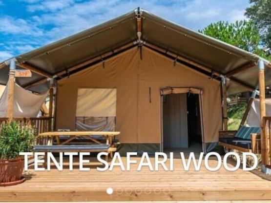 Tente safari lodge, sans sanitaires, 25m² + 15m²