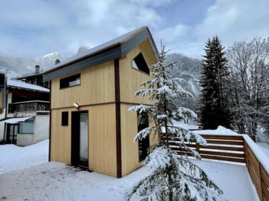 Gamme Chrystal - Chalet le Nid 20 m² - 1 chambre, coin salon, salle de bain - terrasse 15 m²