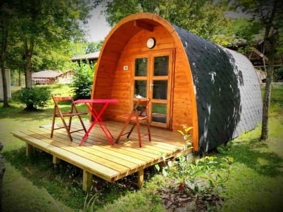 Pod / Cabane en bois avec sanitaires 15m² avec convertible