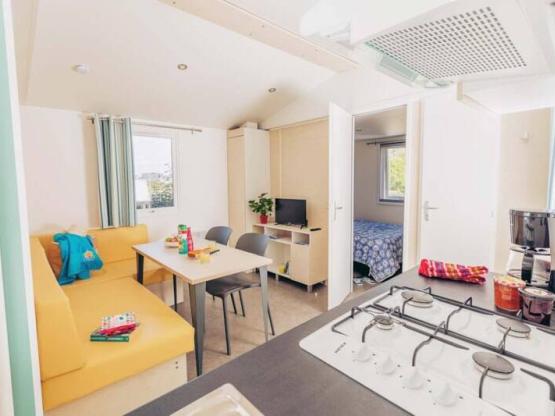 Mobil-home Confort BAHIA 27m² - 2 chambres + terrasse semi-couverte
