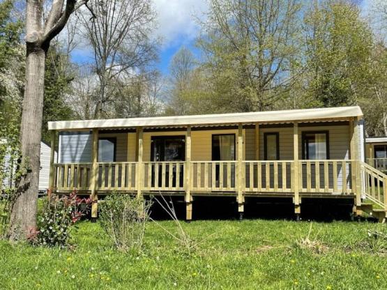 Mobil-home Premium Rouffiac 40m² (3 chambres) + 2 salles de bain + LV + LL + Terrasse