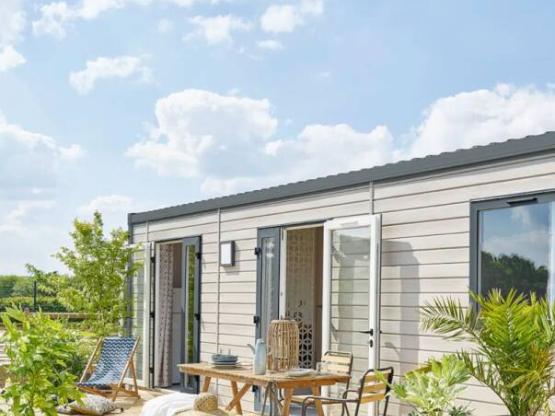 Mobil-home Grand Large Louisiane Premium 34 m² 3 chambres - terrasse couverte + TV + LV + Plancha