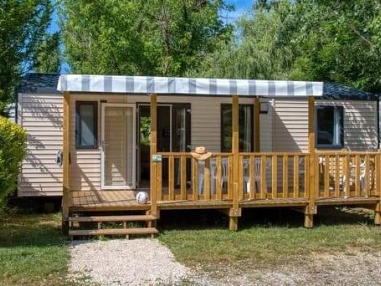 Mobil-home Toscane 33m² - 3 chambres - terrasse semi-couverte 15m² - TV - lave vaisselle