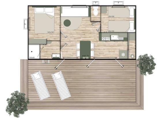 Mobil home LE NEST 29 Climatise