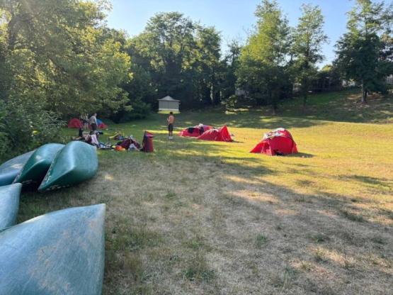 Bivouac package (1 tent, 1 person) - without electricity- Hikers, cyclists, canoeists/kayakers