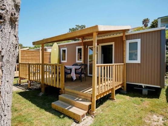 NOUVEAU !! Mobil-home TRIBU+, 28m2, 3 chambres, terrasse semi couverte