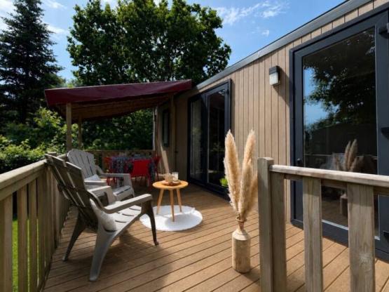 Mobil-home Hortensia - 2 chambres + terrasse semi-couverte