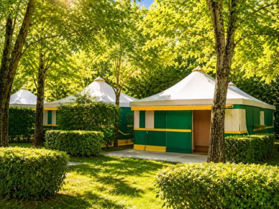Bungalow toilé Pagan Standard 25m² - 2 chambres - avec sanitaires