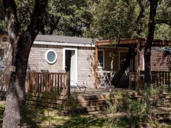 Mobil-home Comfort - 25 m² - 2 chambres - TV - Clim - Terrasse surélevée