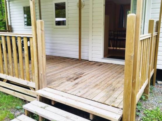 Mobil-home 32m² wc-terrasse-douche