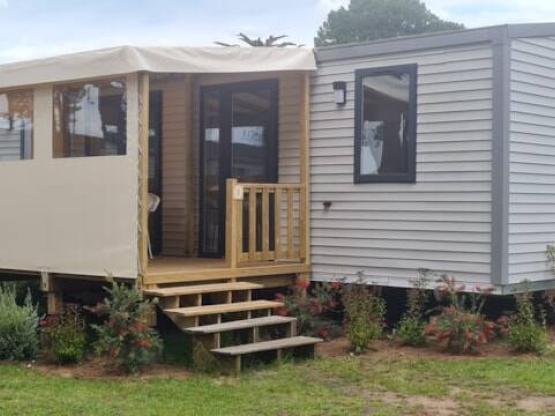 Mobil home Premium - 40m² - 3 slaapkamers - overdekt terras