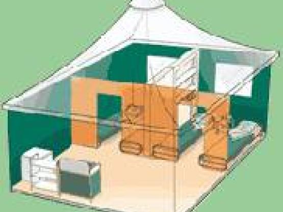 Bungalow toilé