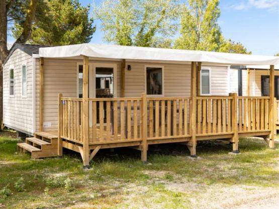 Mobil-home Confort 30m² (2 chambres) + Terrasse + TV