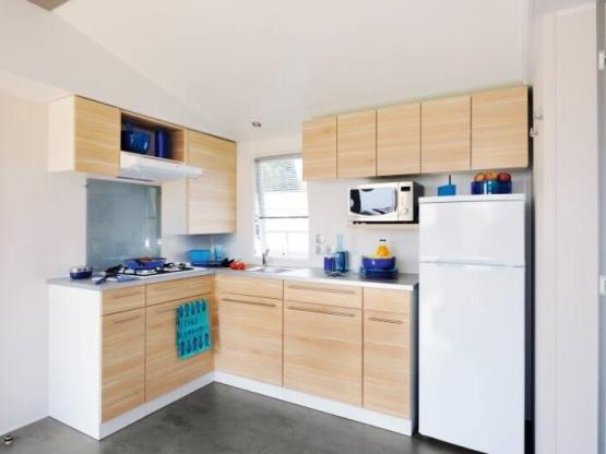 Mobil-home Confort 32m² (3 chambres) + Terrasse + TV + lave-vaisselle