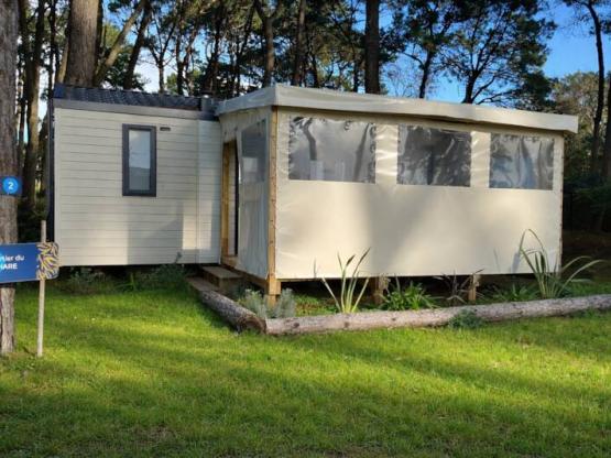 Mobil home Confort plus - 27m² - 2 chambres - terrasse couverte