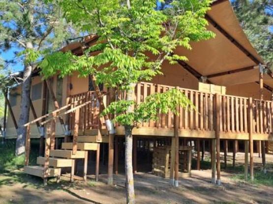 Tente Wood Prestige Plus 5 pers 2 ch 1 SDB 38m²