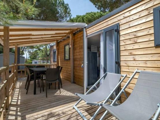 Stacaravan met airconditioning - 34m² - 3 slaapkamers