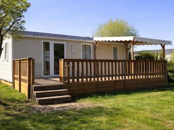 Bungalow Peuplier 28 m² avec terrasse bois semi-couverte