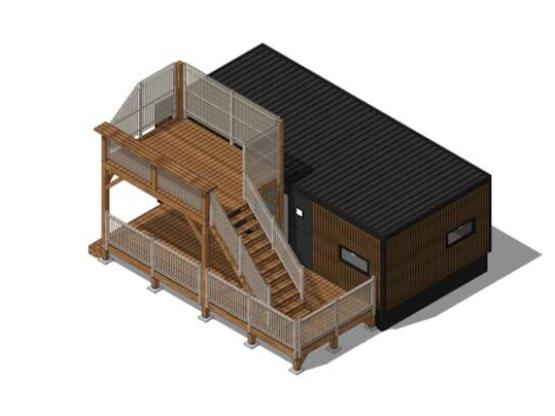 Mobile home Hirondelle toit terrasse