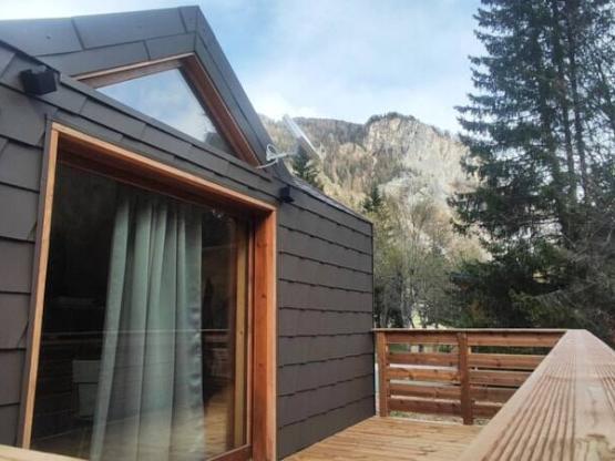 Gamme Chrystal - Chalet Cime - 18 m² - coin séjour/cuisine, 1 chambre, 1 salle de bain