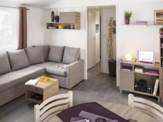 Stacaravan Privilège Grand Confort - 2 slaapkamers - Terras overdekt met zeil - airconditioning