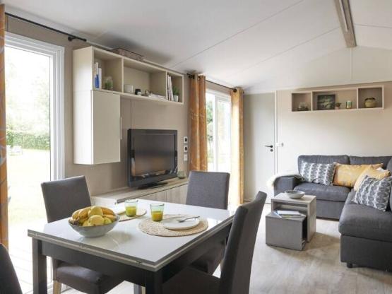 Mobil-home Privilège Tribu Grand Confort - 3 chambres - 2 salles de bain - Terrasse bâchée - Clim