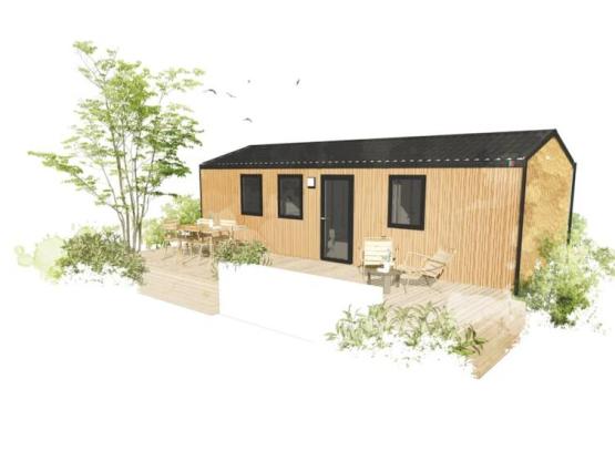 Mobil-Home Premium | 33 m² | 2 Salles De Bain Terrasse Bois Couverte